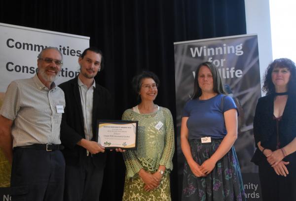 Ben Earle presenting the Nature for Health and Wellbeing Award